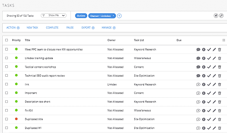 SEO Project Management Tool